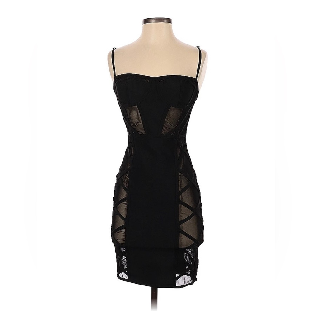 EBONI Mesh Mini Dress